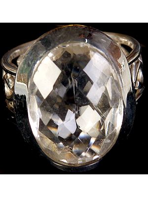 Faceted Crystal Ring