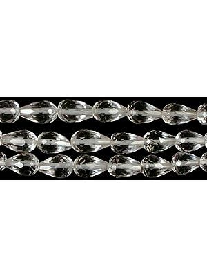 Faceted Crystal Straight Drilled Drops