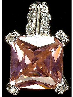 Faceted Cubic Zirconia Pendant