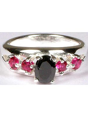 Faceted Cubic Zirconia Ring