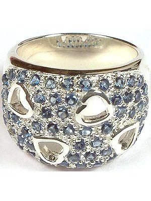 Faceted Cubic Zirconia Ring