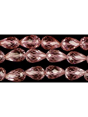 Faceted Cubic Zirconia Straight Drilled Drops
