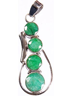Faceted Emerald Pendant