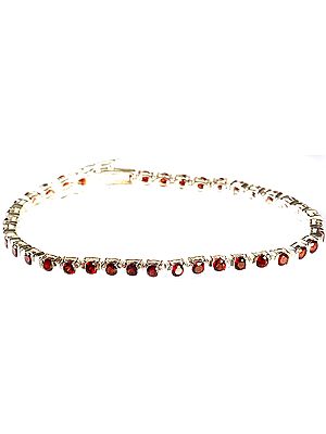 Faceted Garnet Bracelet