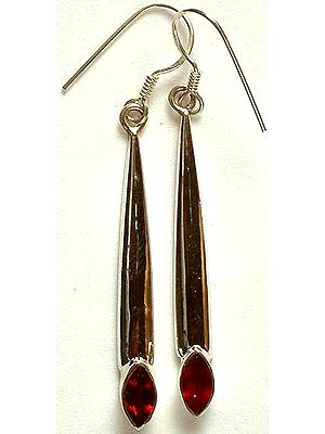 Faceted Garnet Earrings