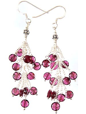 Faceted Garnet Earrings