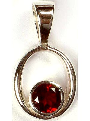 Faceted Garnet Pendant