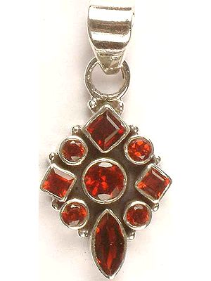 Faceted Garnet Pendant