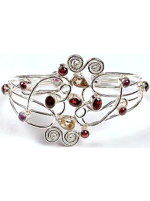 Faceted Gemstone Bracelet