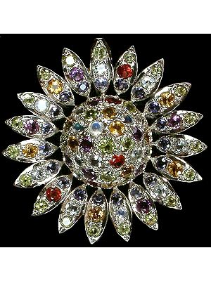Faceted Gemstone Flower