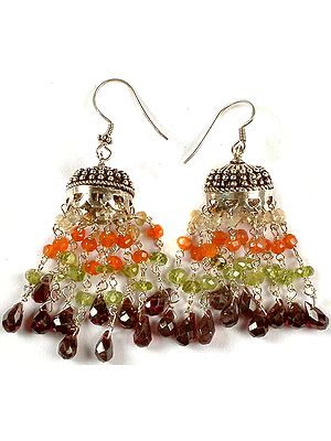 Faceted Gemstone Umbrella Chandeliers