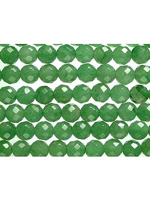 Faceted Green Jade Balls