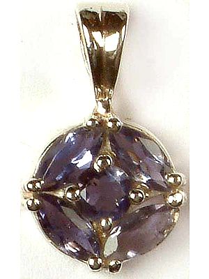 Faceted Iolite Pendant