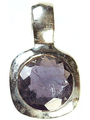 Faceted Iolite Pendant