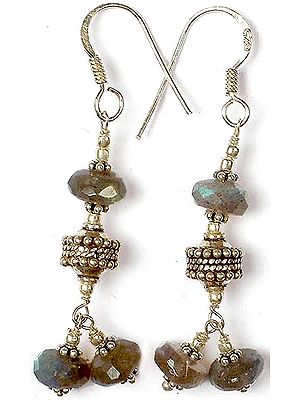 Faceted Labradorite Earrings