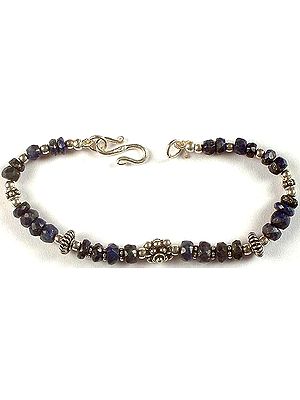 Faceted Lapis Lazuli Bracelet