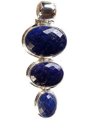 Faceted Lapis Lazuli Pendant