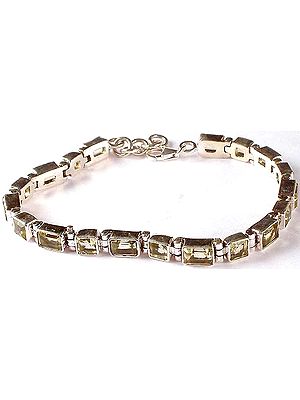 Faceted Lemon Topaz Bracelet