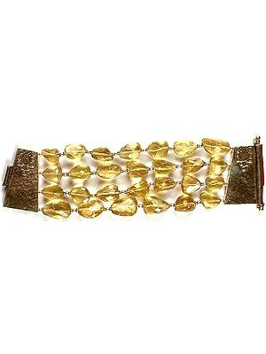 Faceted Lemon Topaz Bracelet