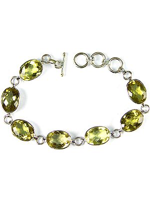Faceted Lemon Topaz Bracelet