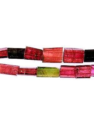 Faceted Multi Color Tourmaline Mixed Shapes