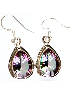 Faceted Mystic Topaz Earrings