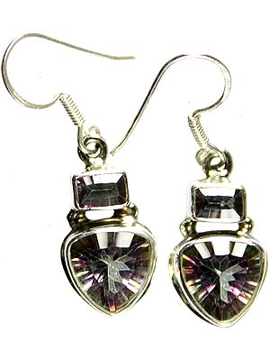 Faceted Mystic Topaz Earrings