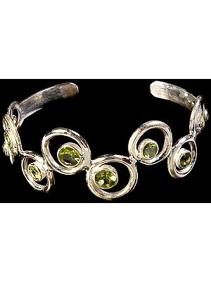 Faceted Peridot Bracelet