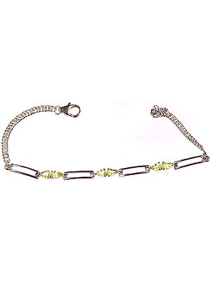 Faceted Peridot Bracelet