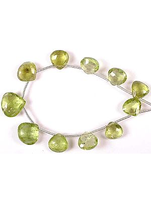 Faceted Peridot Briolette