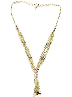 Faceted Peridot Bunch Necklace