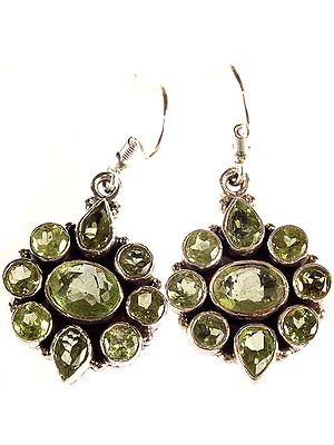 Faceted Peridot Earrings