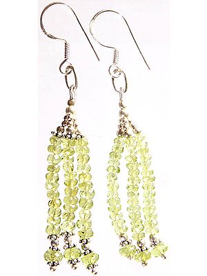 Faceted Peridot Earrings