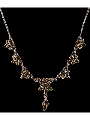 Faceted Peridot Necklace
