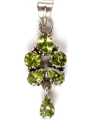 Faceted Peridot Pendant