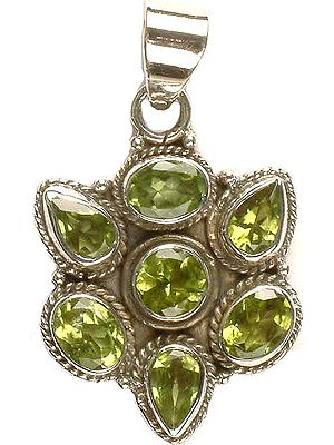 Faceted Peridot Pendant