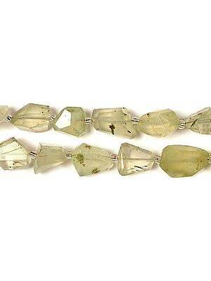 Faceted Prehnite Tumbles