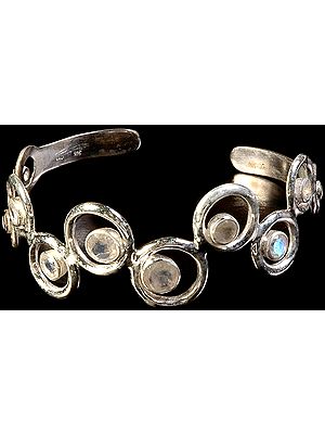 Faceted Rainbow Moonstone Bracelet