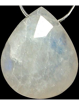 Faceted Rainbow Moonstone Briolette<br>(Price Per Piece)