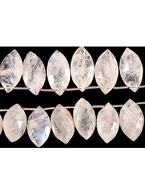 Faceted Rainbow Moonstone Marquis