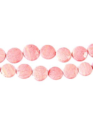 Faceted Rhodonite Coins