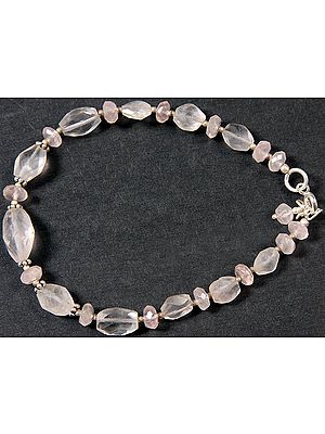 Faceted Rose Quartz Bracelet