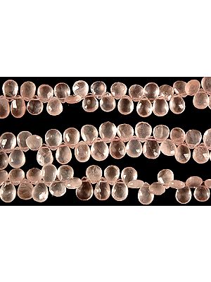 Faceted Rose Quartz Briolette