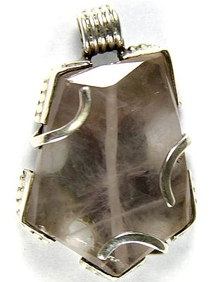 Faceted Rose Quartz Pendant