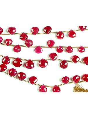 Faceted Ruby Briolette