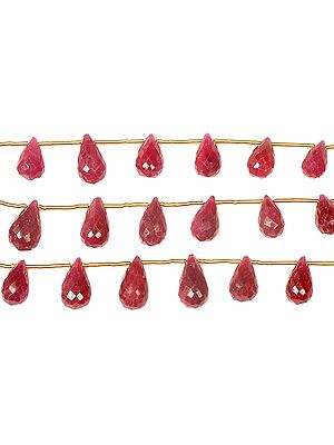 Faceted Ruby Drops