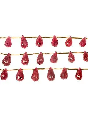 Faceted Ruby Drops
