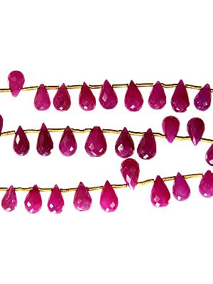 Faceted Ruby Drops