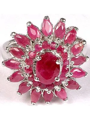 Faceted Ruby Flower