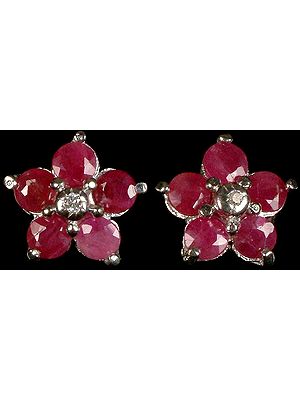 Faceted Ruby Flowers